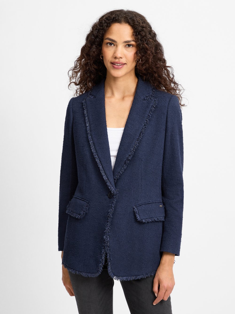 Betty & Co Blazer Damen Baumwolle blau, 36