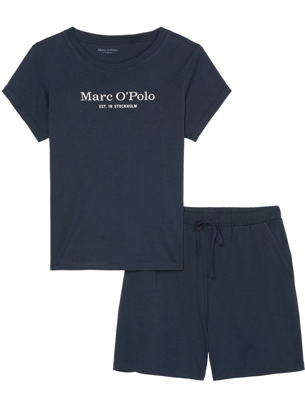 Marc O'Polo Pyjama  Damen Jersey blau, XL