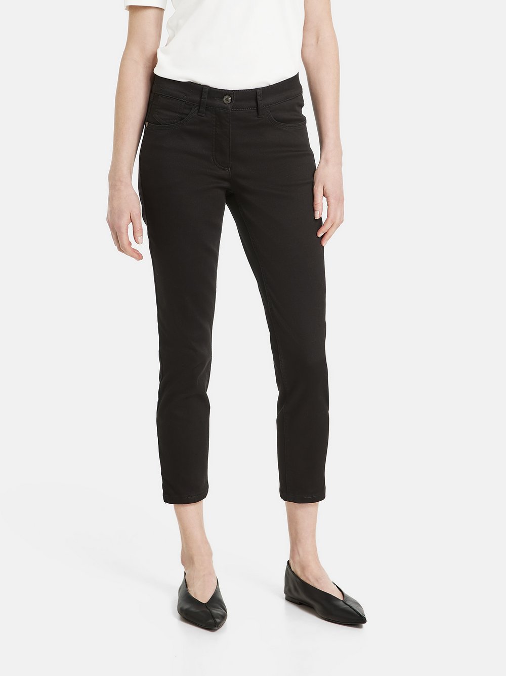 Gerry Weber 5-Pocket Jeans Damen Baumwolle schwarz, 38