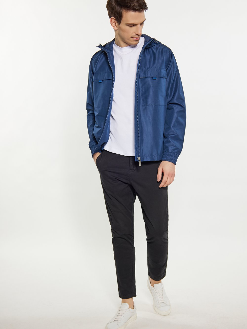 Mo Anorak Herren blau, S