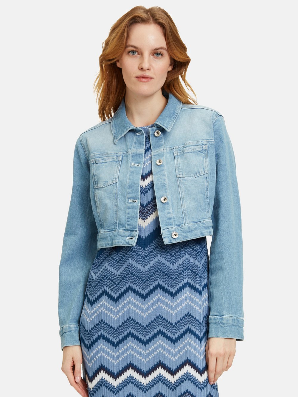 Betty Barclay Jeansjacke Damen Baumwolle blau, 40