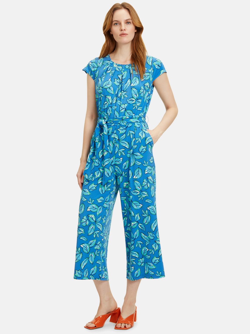 Betty Barclay Jumpsuit Damen blau gemustert, 36