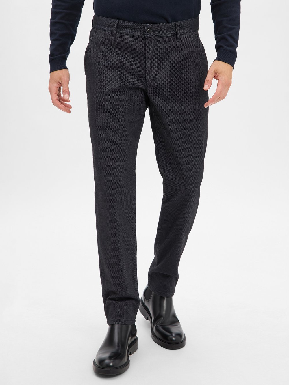 Thumbnail - Alberto Hose Herren Baumwolle grau, 32-32