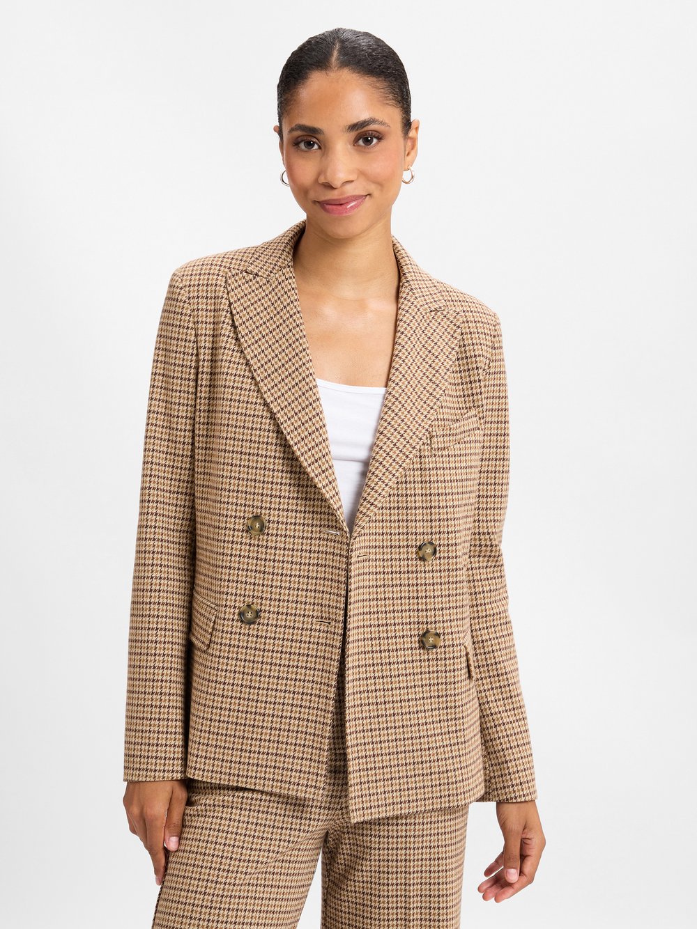 Weekend Max Mara Blazer Damen beige gemustert, L