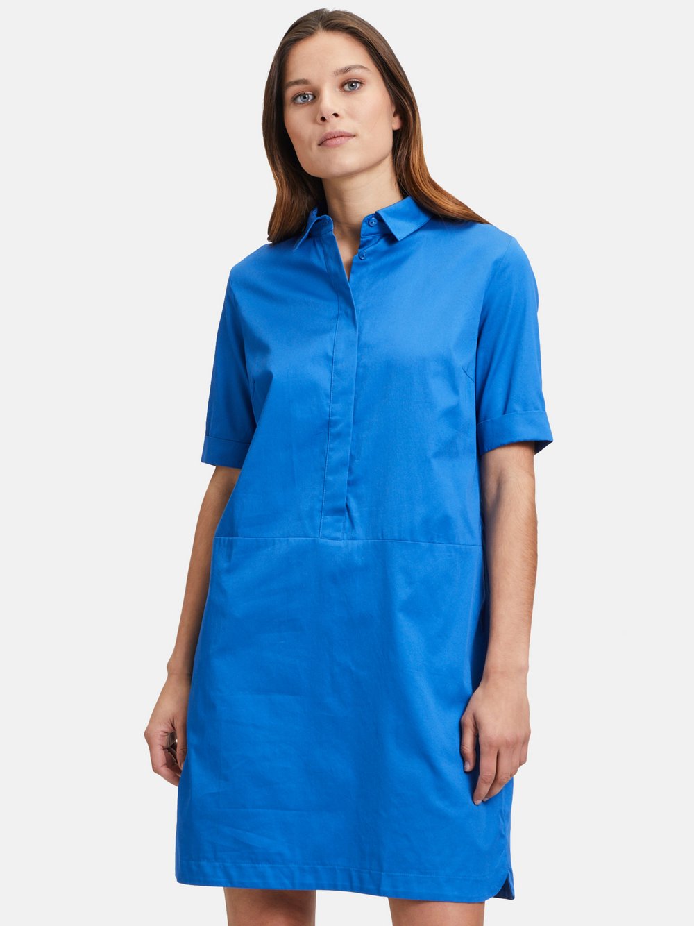 Betty Barclay Hemdblusenkleid Damen Baumwolle blau, 36