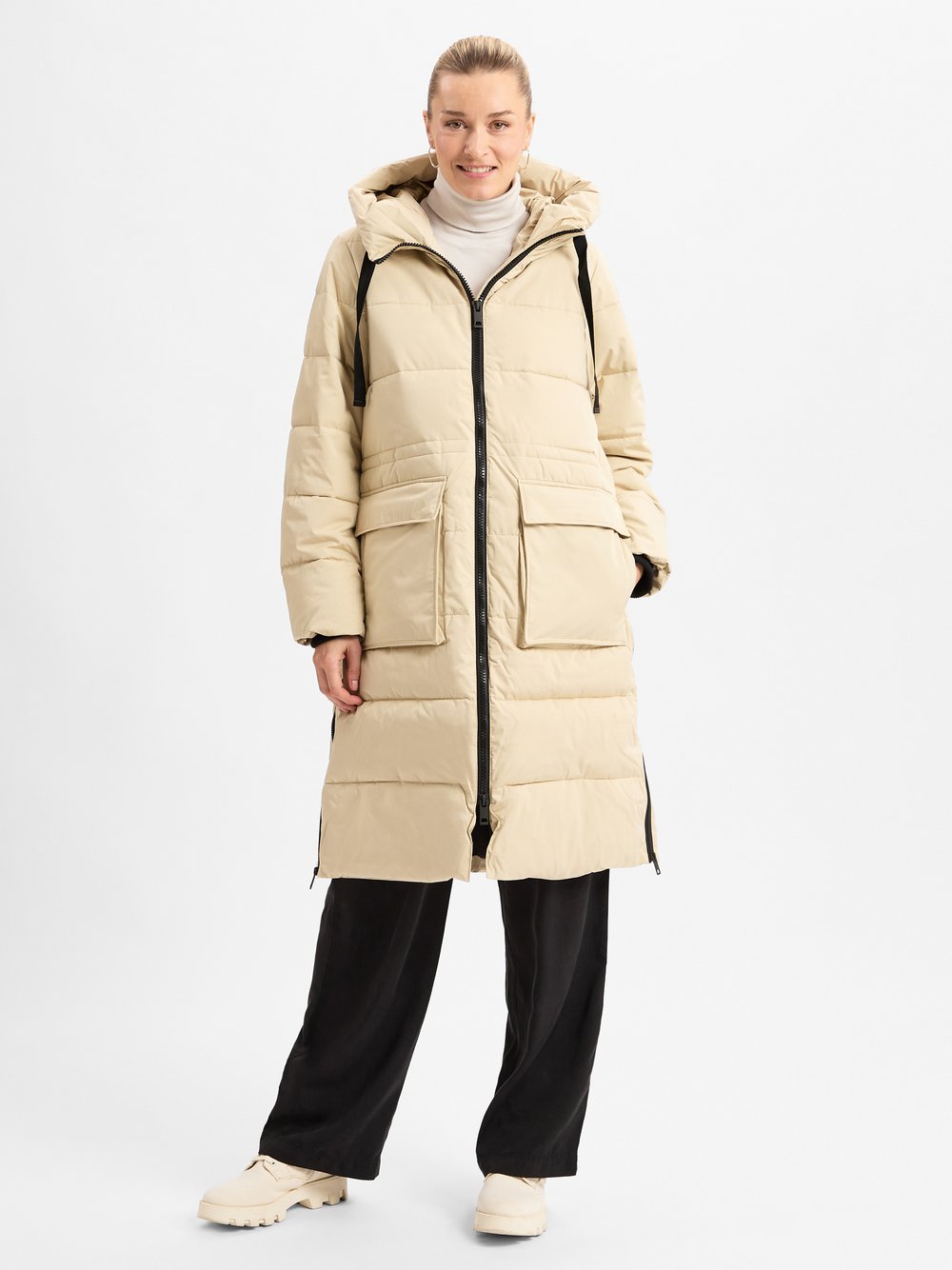 Msch Copenhagen Steppmantel Damen beige, M/L