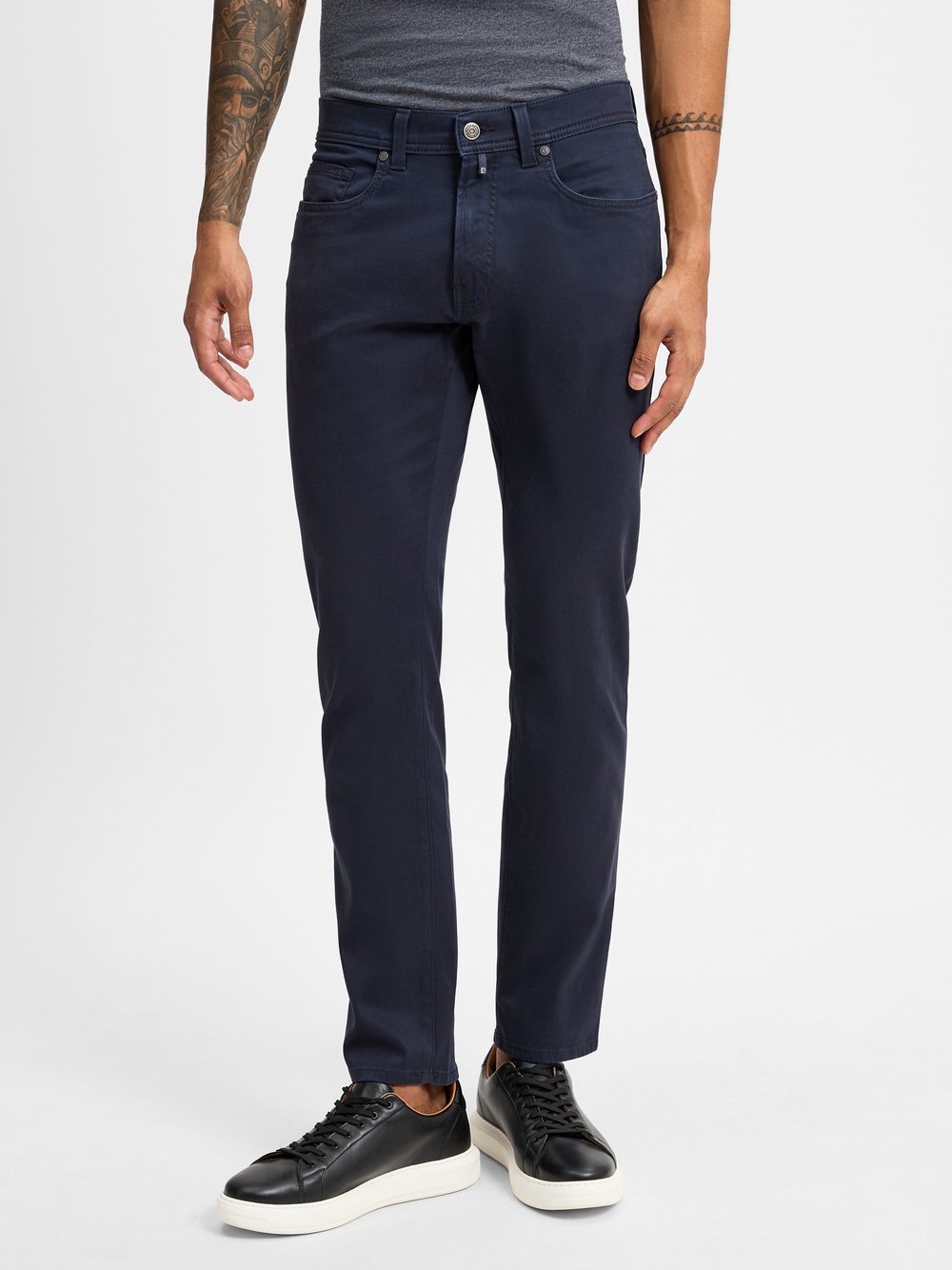 Pierre Cardin Stoffhosen Herren Baumwolle blau, 36-30