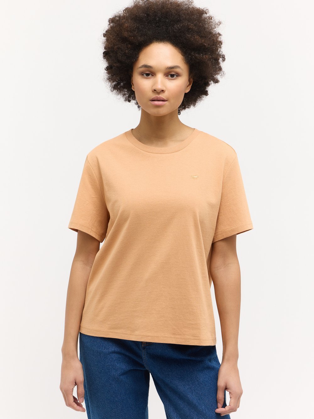 Mustang T-Shirt Damen Baumwolle orange, L