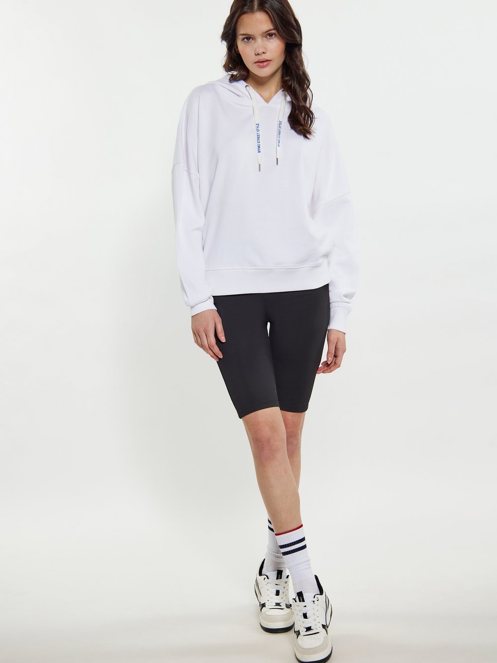 MyMo Sweatshirt Damen Baumwolle weiß, M