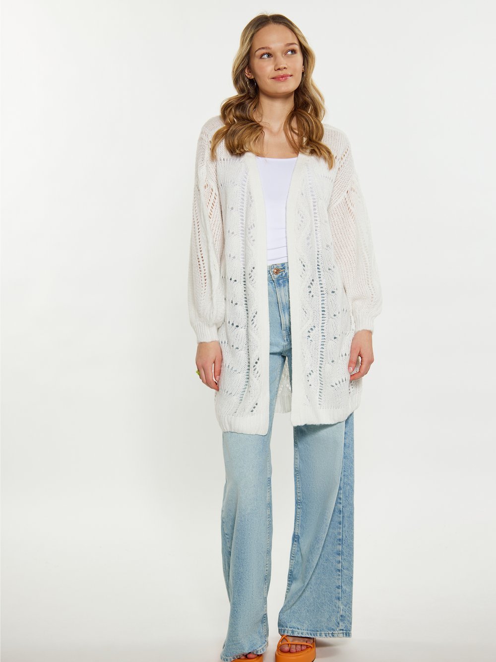 MyMo Cardigan Damen weiß, M