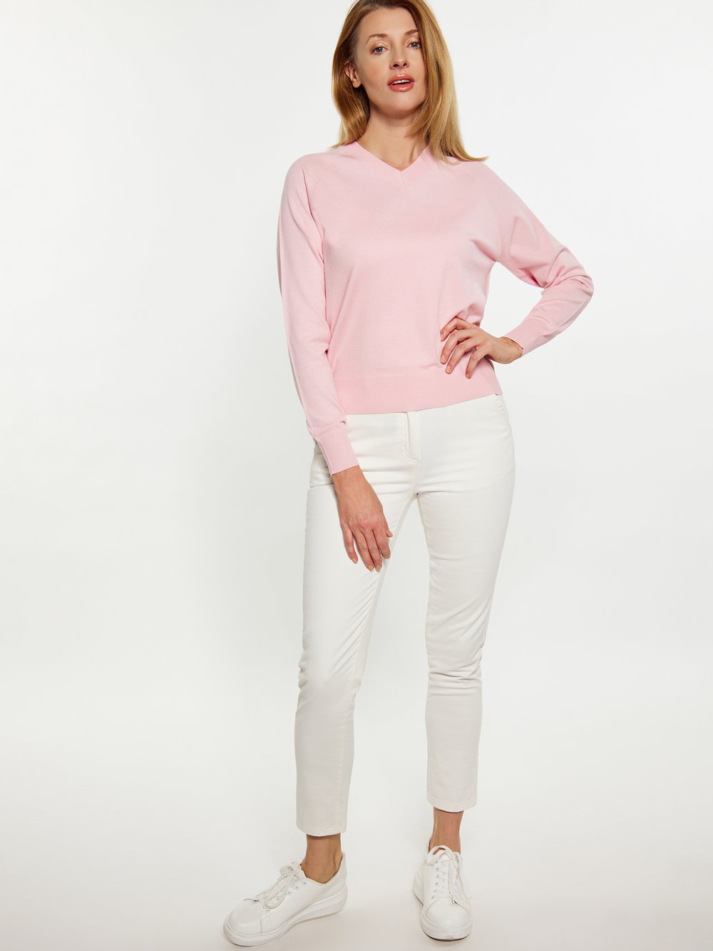 Usha Pullover Damen Viskose rosa, S