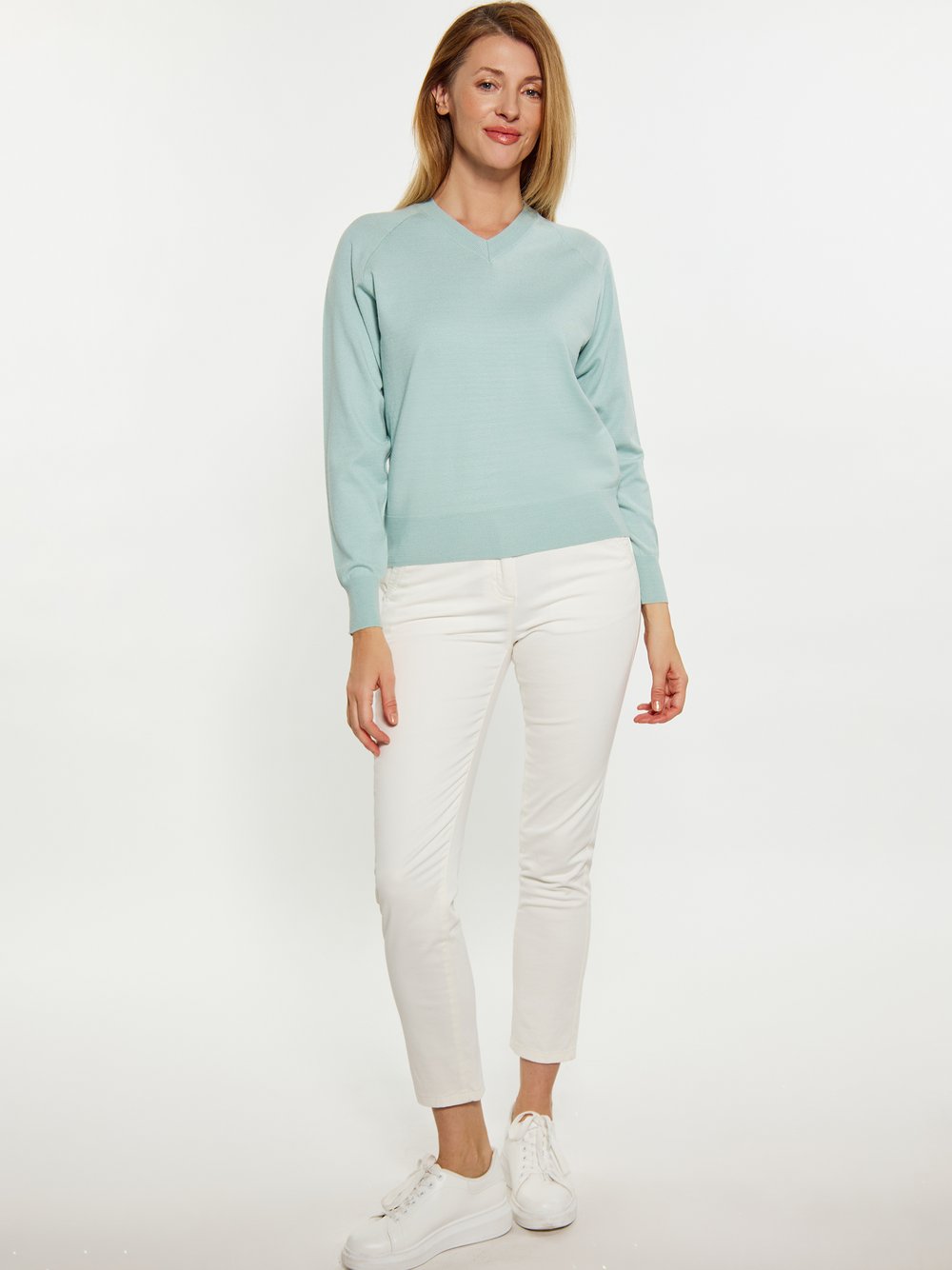 Usha Pullover Damen Viskose grün, M