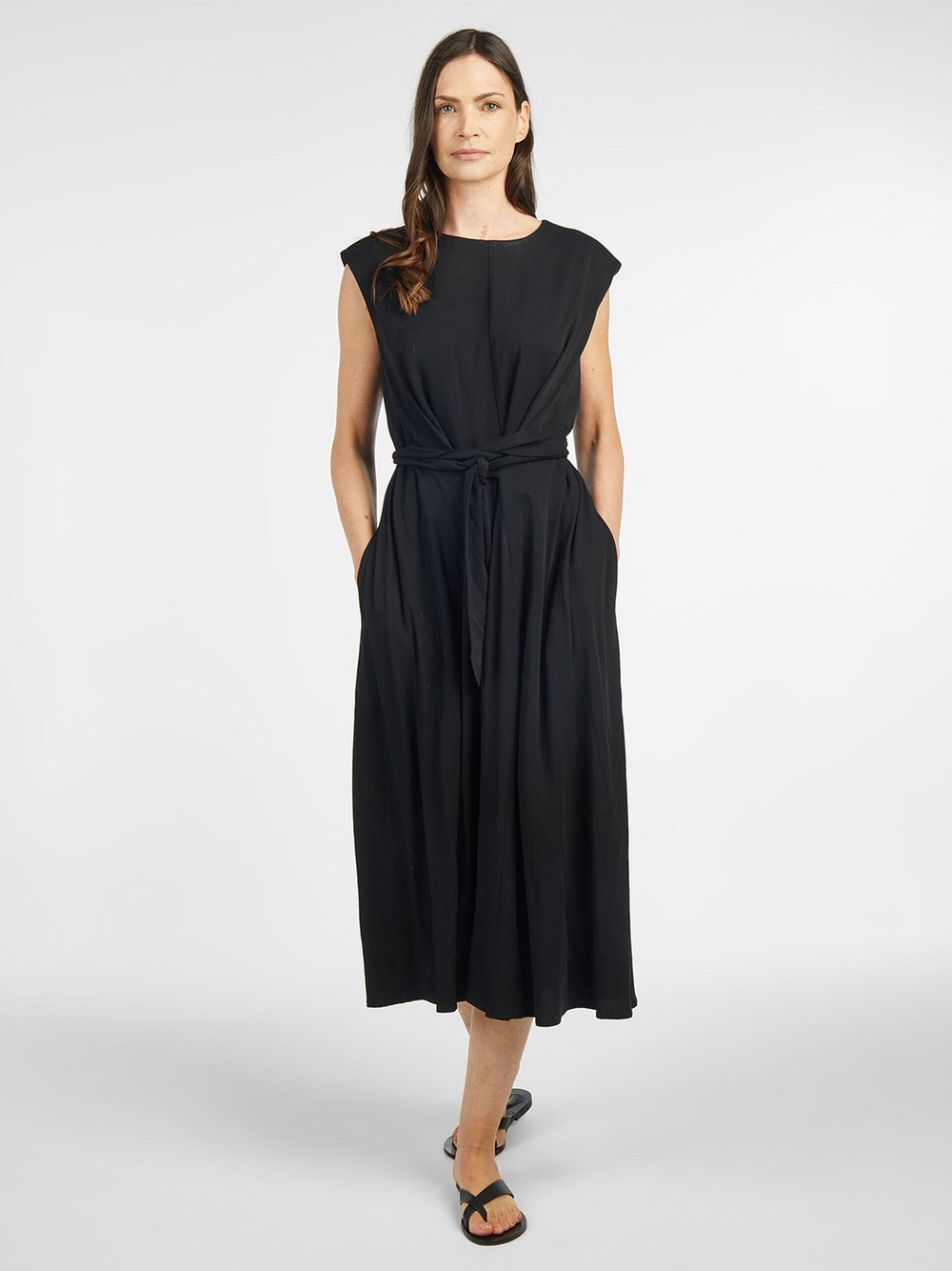 Lovely Sisters Kleid Damen Viskose schwarz, 38