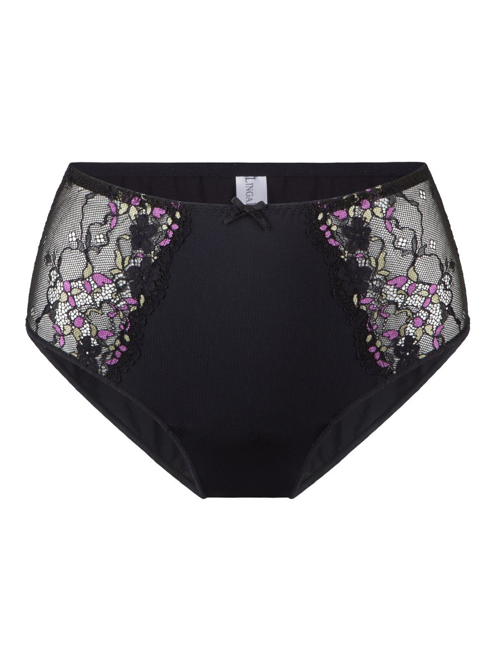 LingaDore Slip Damen Polyamid schwarz bedruckt, S