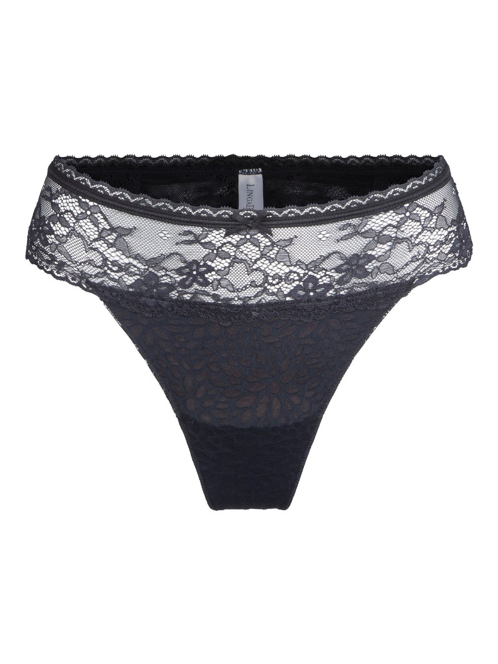 Thumbnail - LingaDore String Damen Polyamid schwarz, XXL