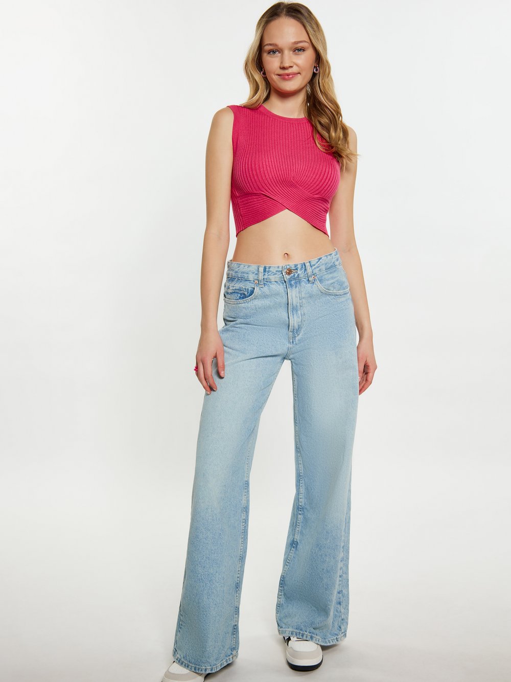 MyMo Crop-Top Damen rosa, M