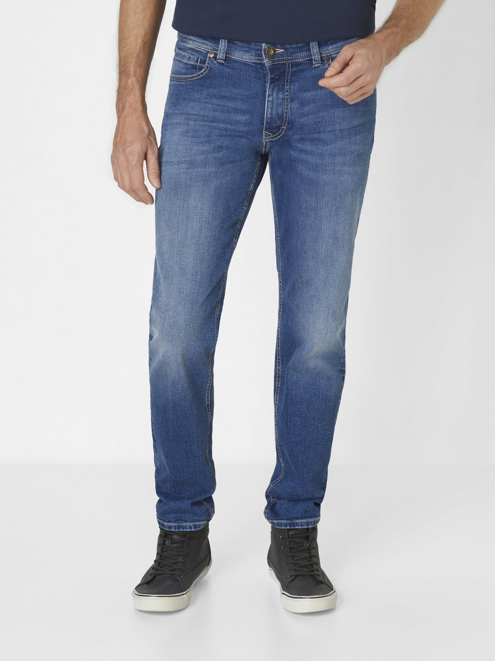 Paddock`s 5-Pocket Jeans Herren Baumwolle blau, 30-34