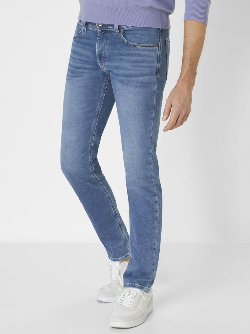 Paddock`s 5-Pocket Jeans Herren Baumwolle blau, 30-34