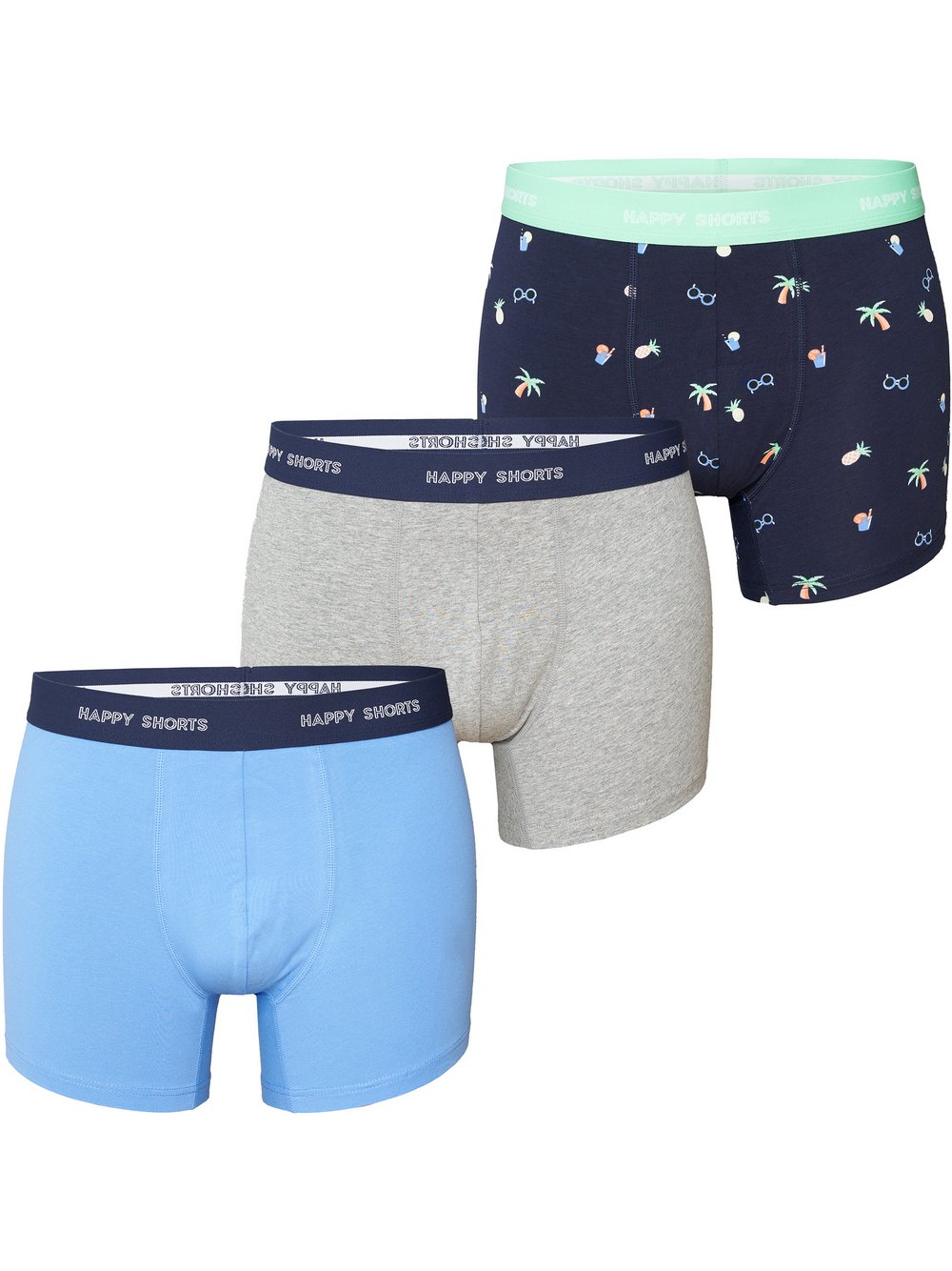 HAPPY SHORTS Retro Pants  Herren Jersey mehrfarbig bedruckt, L