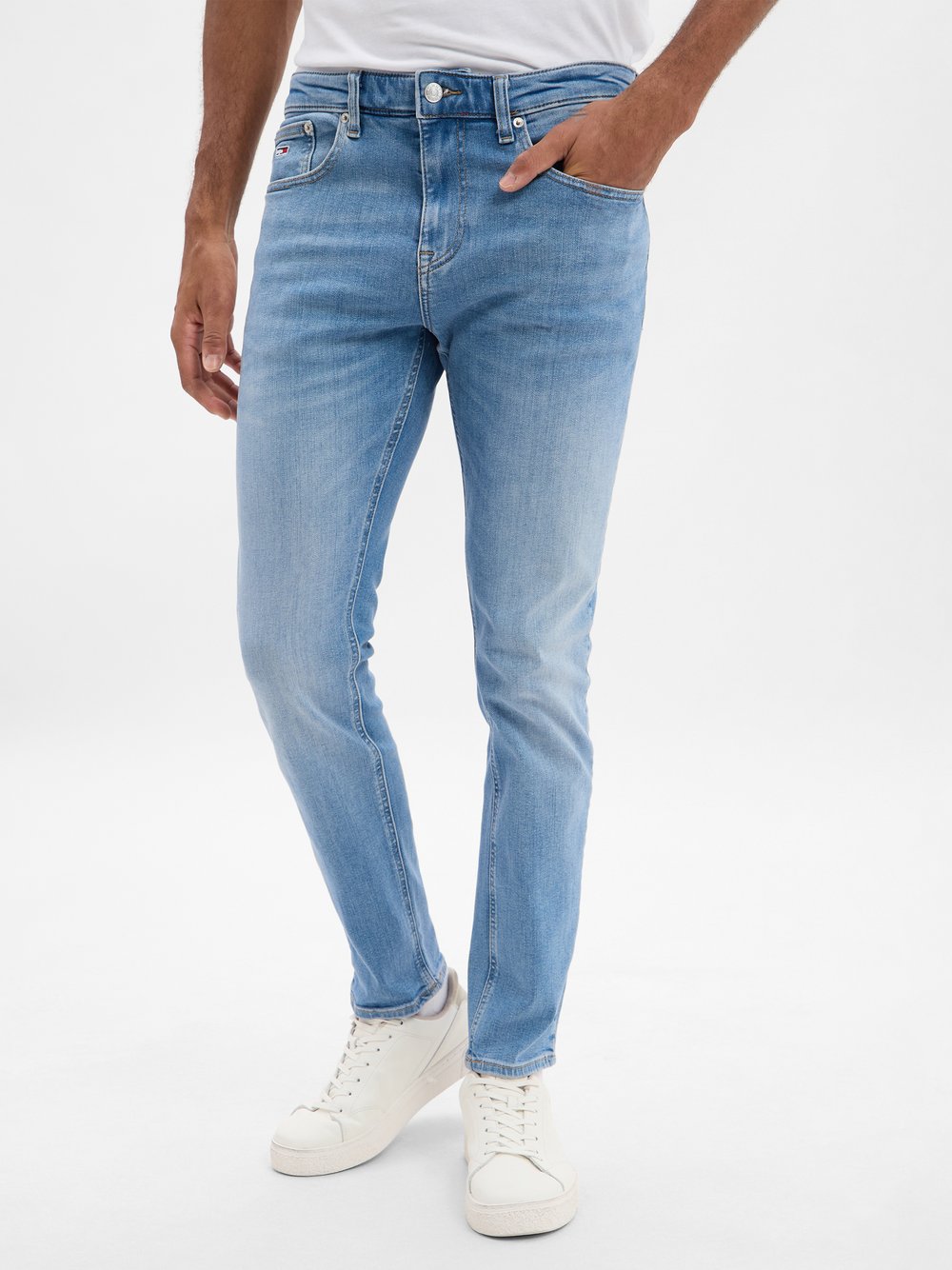 Thumbnail - Tommy Jeans Jeans Herren Baumwolle blau, 30-32