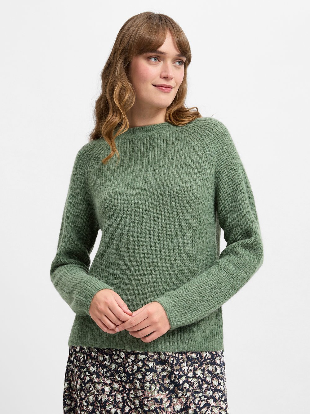 Franco Callegari Collection Strickpullover mit Alpaka Anteil Damen grün, L