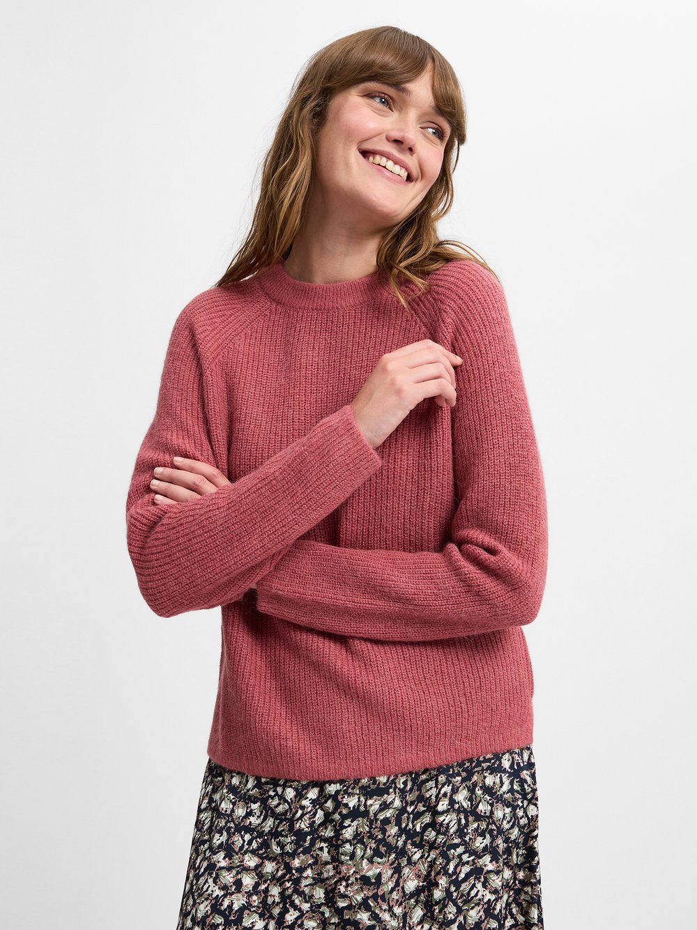 Franco Callegari Collection Strickpullover mit Alpaka Anteil Damen rosa, L