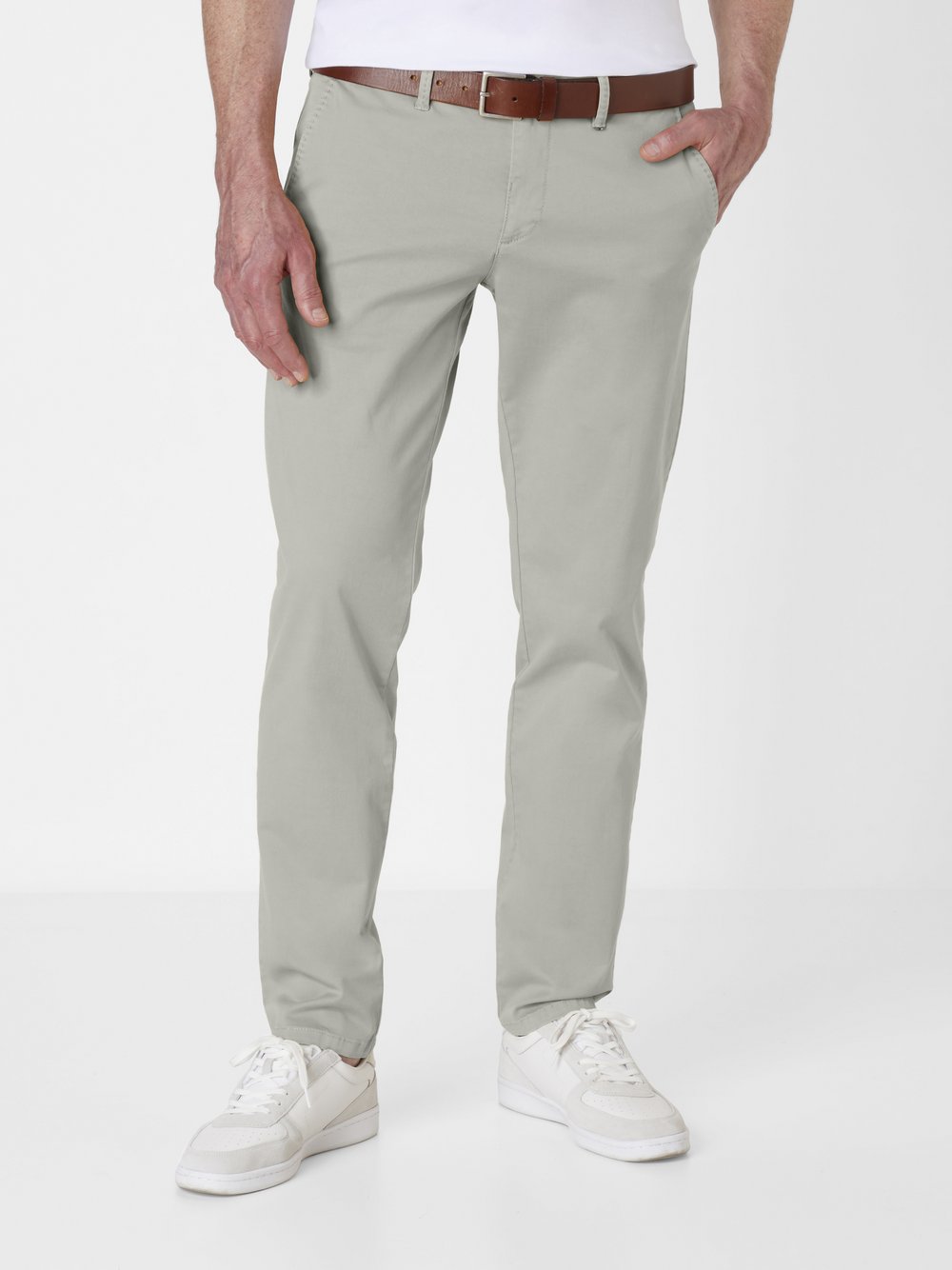 Redpoint Chino Herren Baumwolle grau, 40-32