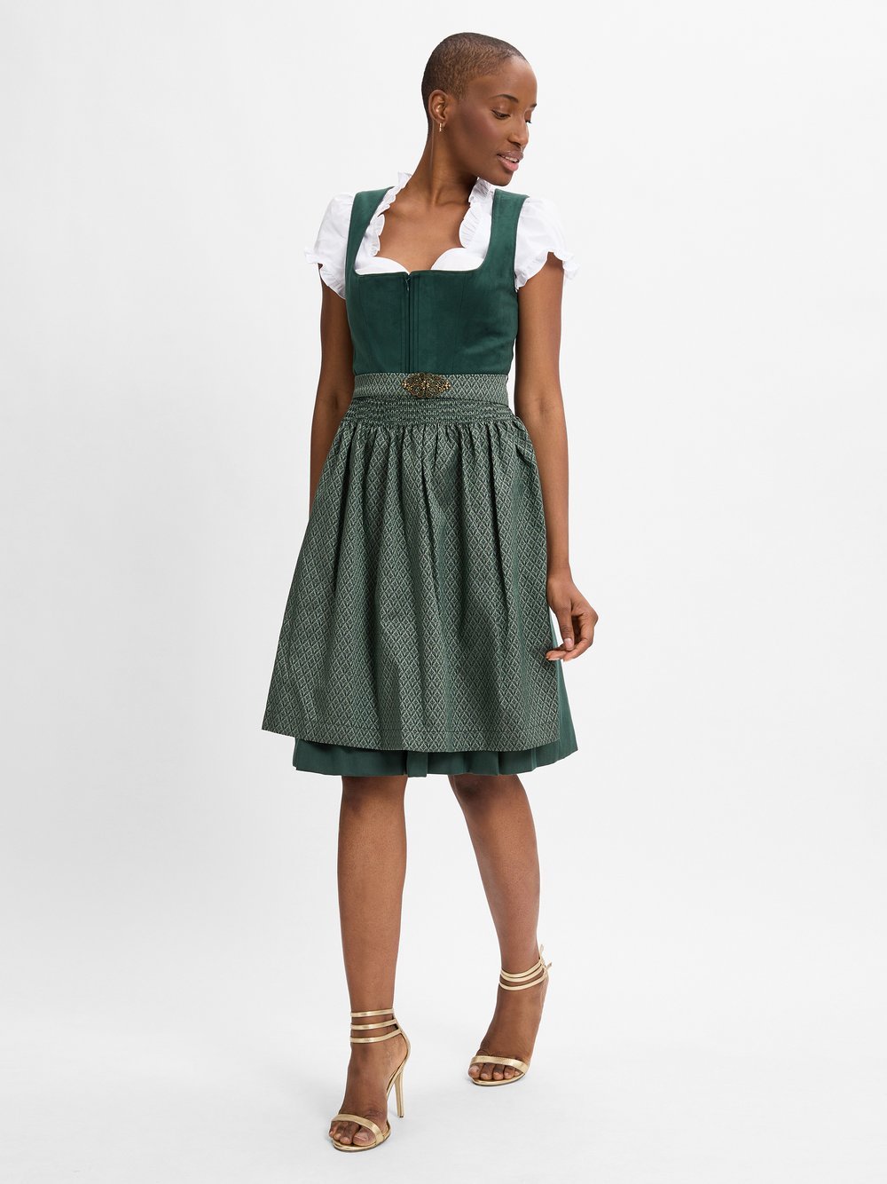 Krüger Dirndl Freizeitkleid Damen grün, 40