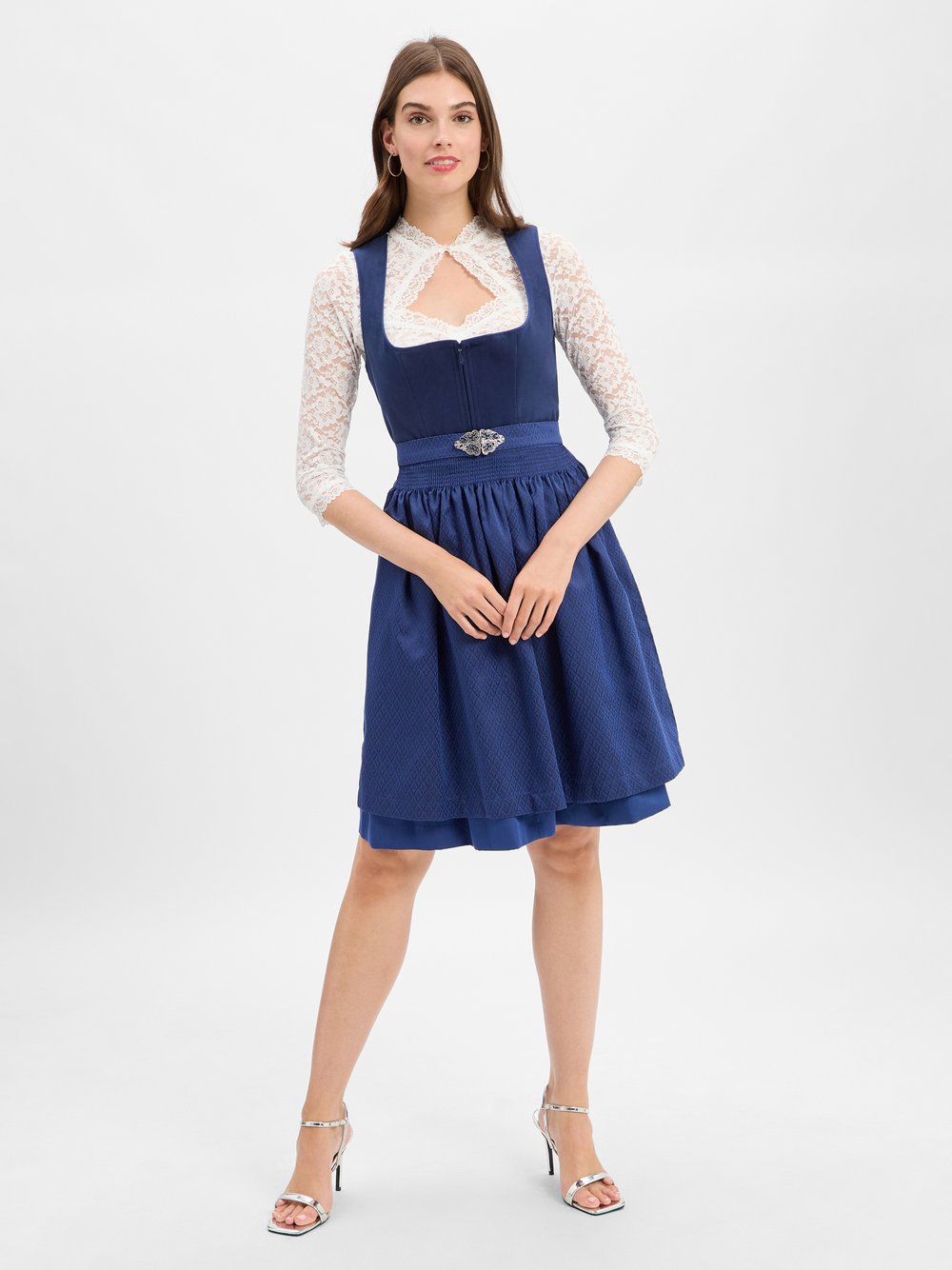 Krüger Dirndl Freizeitkleid Damen blau, 40