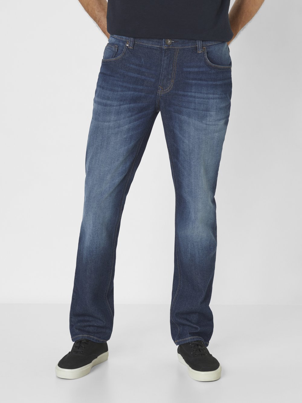 Paddock`s 5-Pocket Jeans Herren Baumwolle blau, 46-34