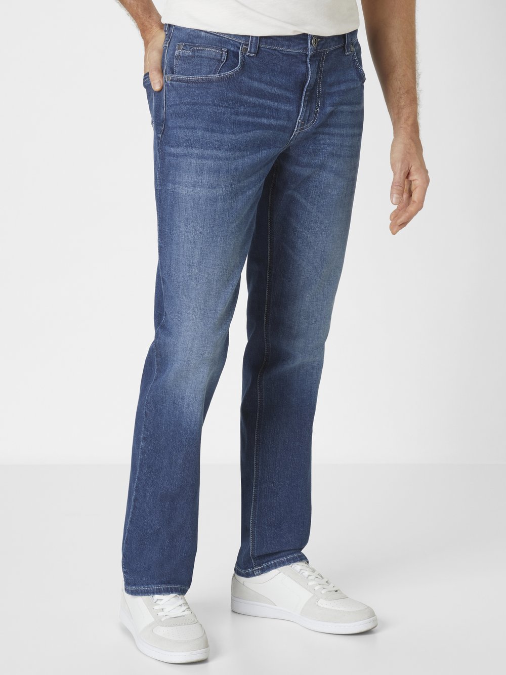 Paddock`s 5-Pocket Jeans Herren Baumwolle blau, 48-34