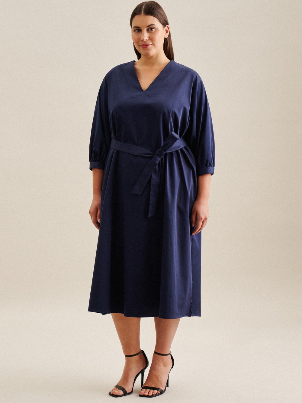 Seidensticker Kleid Damen Baumwolle blau, 54