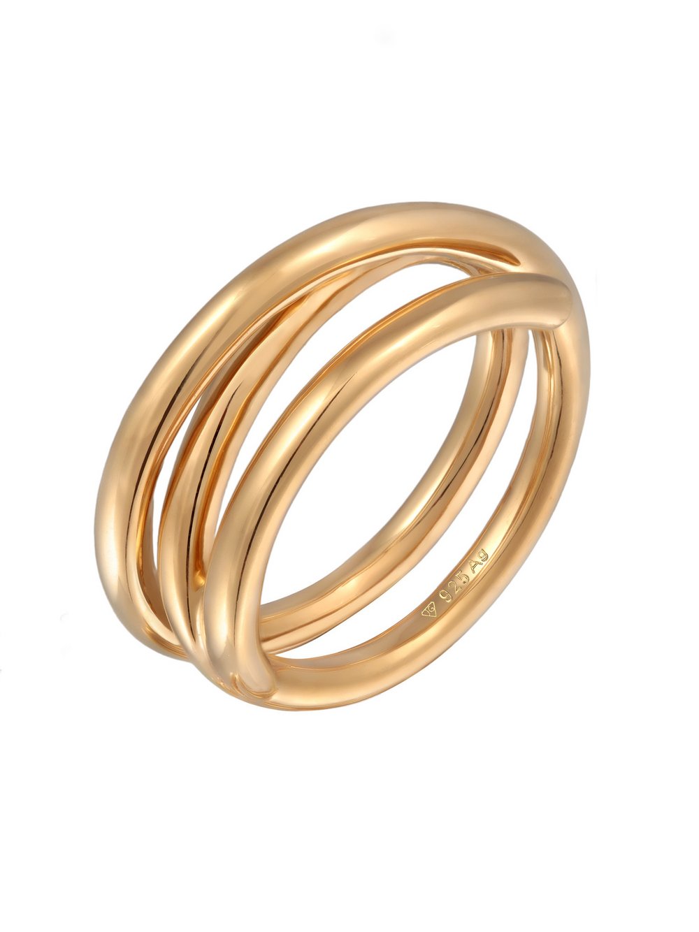 Elli PREMIUM Ring Damen Sterlingsilber gold, 58