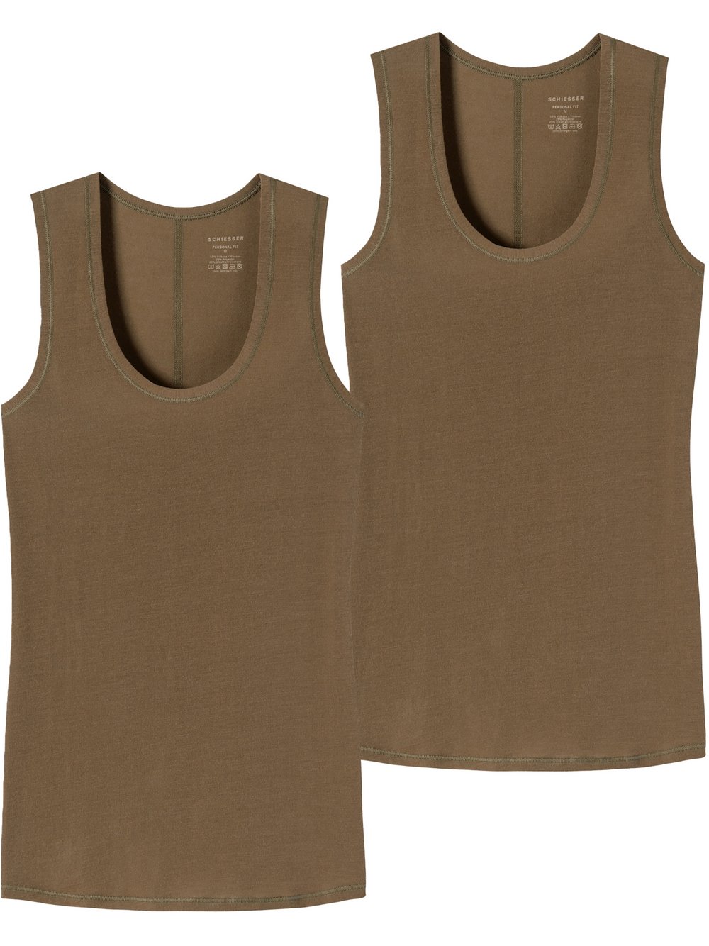 Schiesser Unterhemd  Damen Jersey beige, XXL