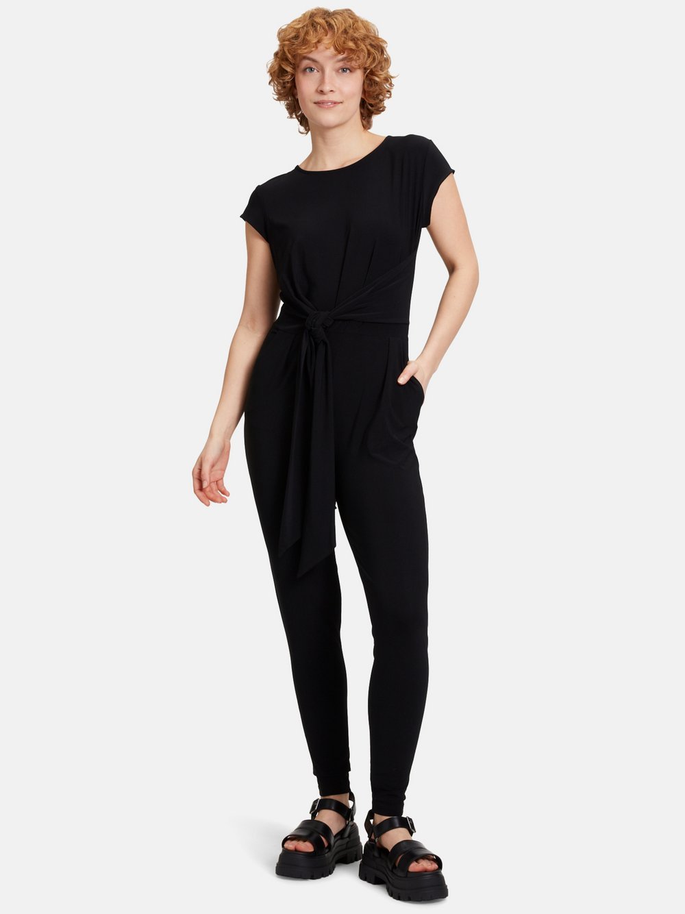 Cartoon Jumpsuit Damen schwarz, 42