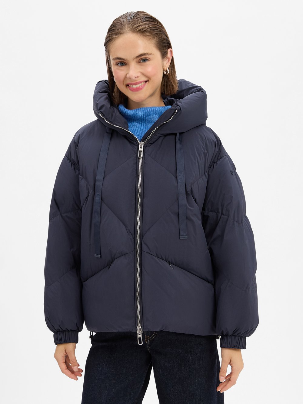 DUNO Daunenjacke Damen blau, XL