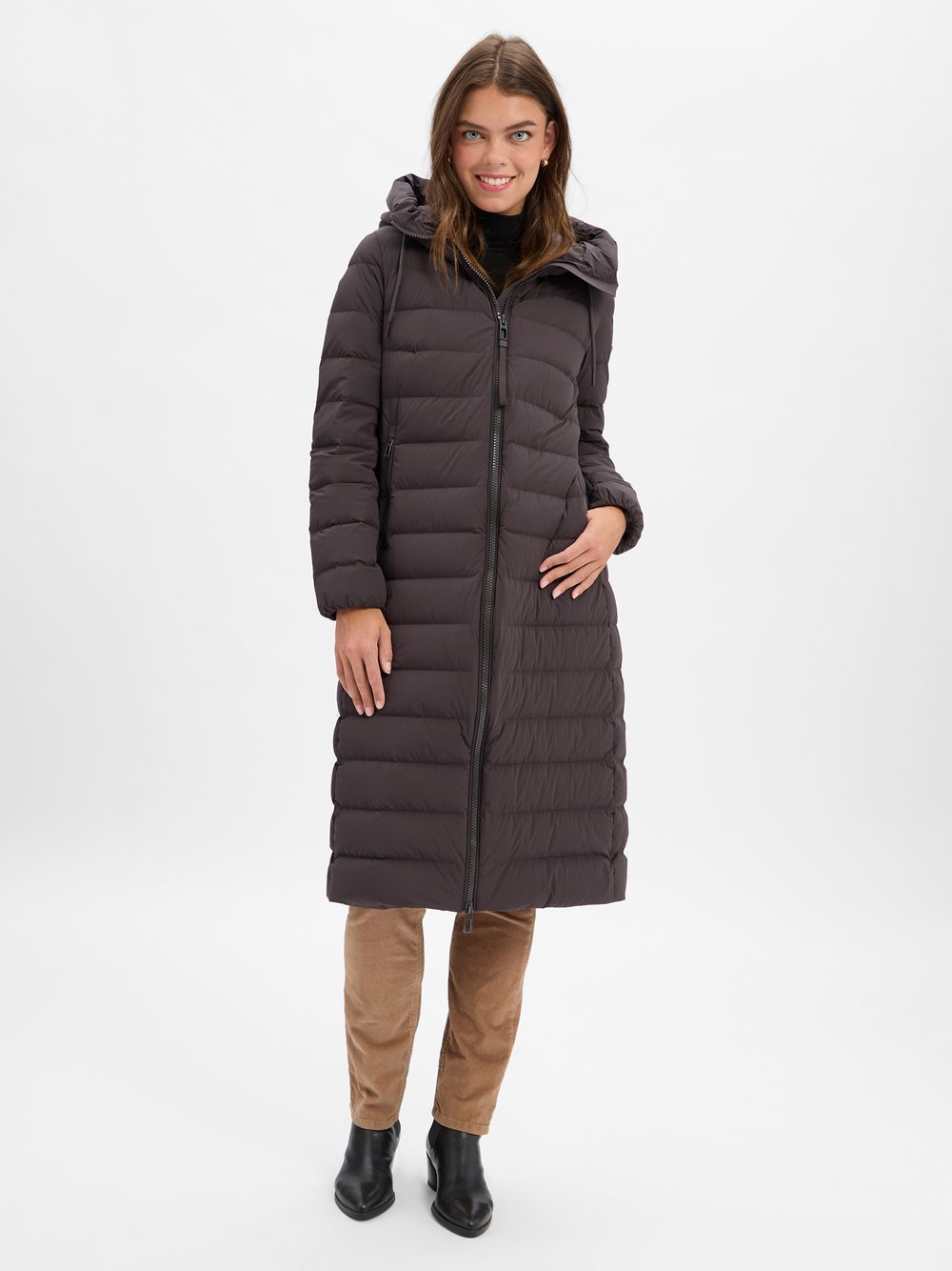 DUNO Daunenmantel Damen schwarz, S