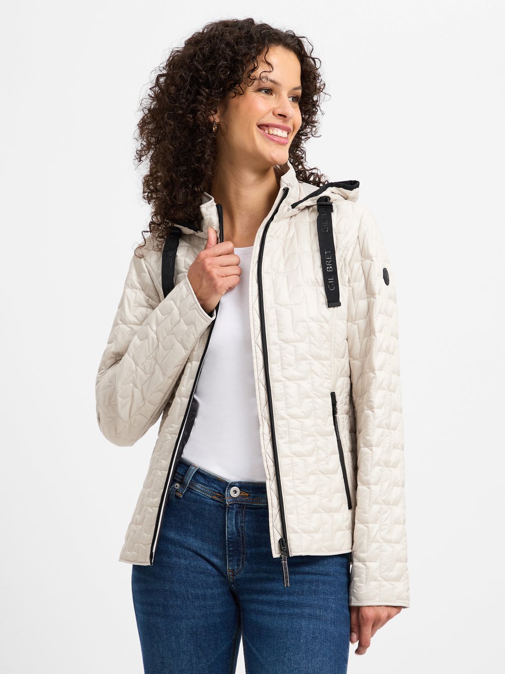 Gil Bret Steppjacke Damen Polyamid beige gemustert, 38