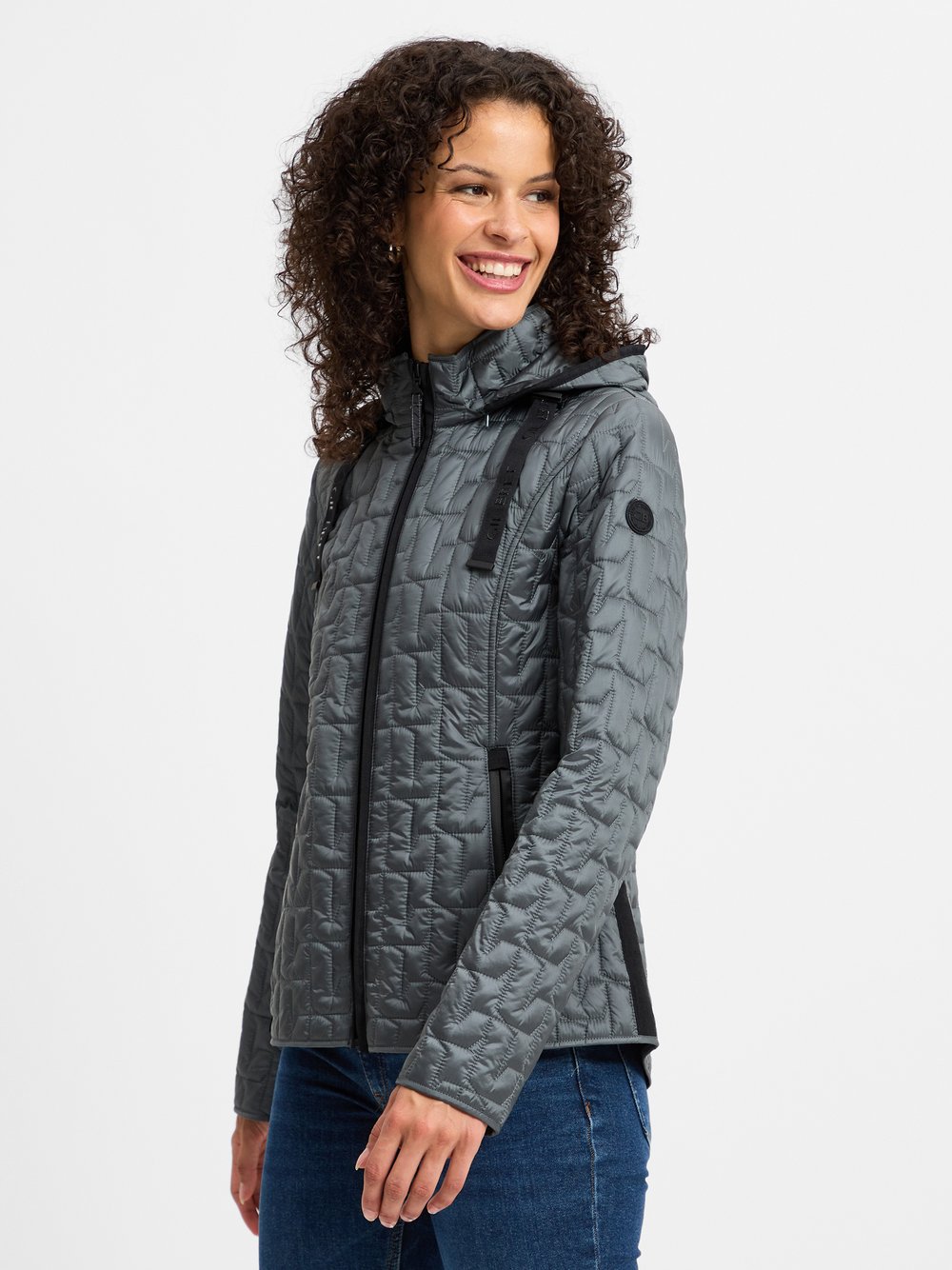 Gil Bret Steppjacke Damen Polyamid grau gemustert, 38