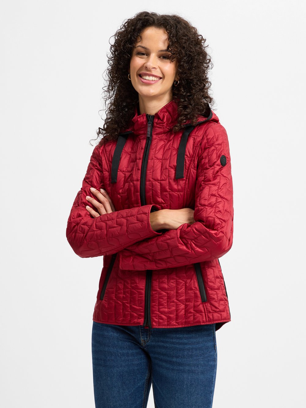 Gil Bret Steppjacke Damen Polyamid rot gemustert, 40