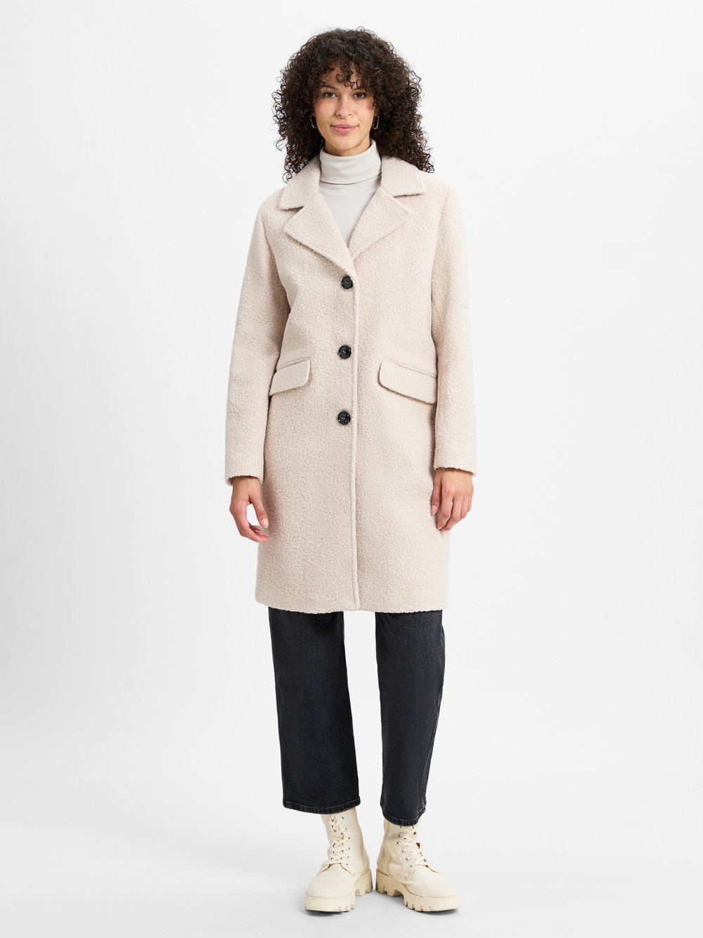 More & More Teddymantel Damen beige, 46