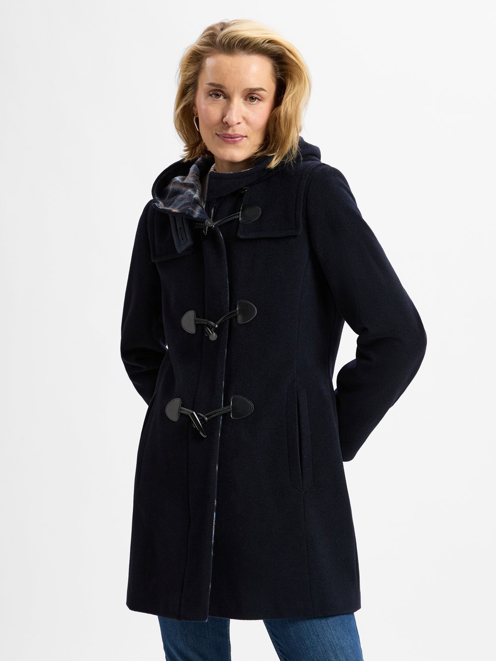 Gil Bret Dufflecoat mit Cashmere-Anteil Damen Wolle blau, 40