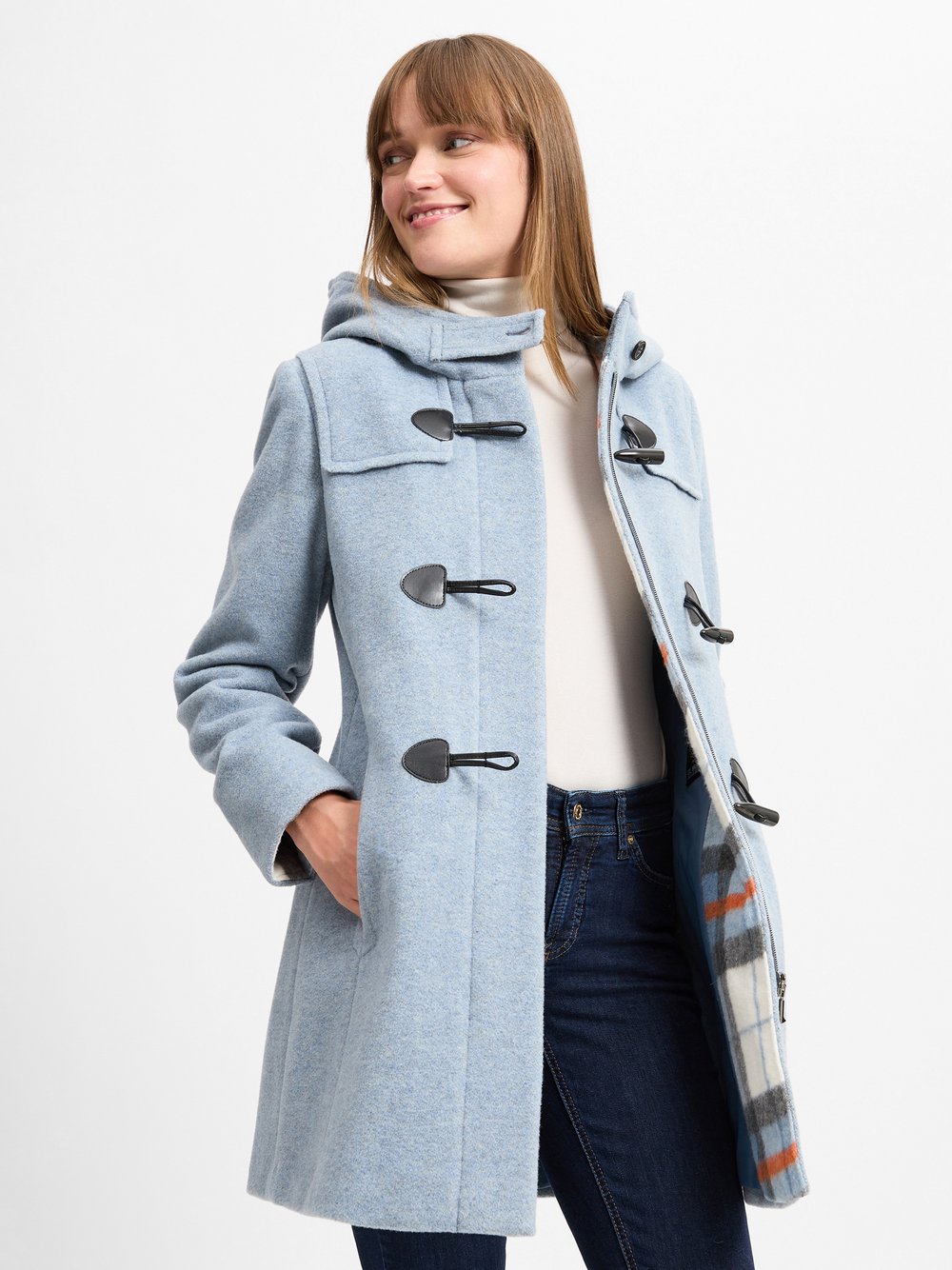 Gil Bret Jacke Damen Wolle blau meliert, 46