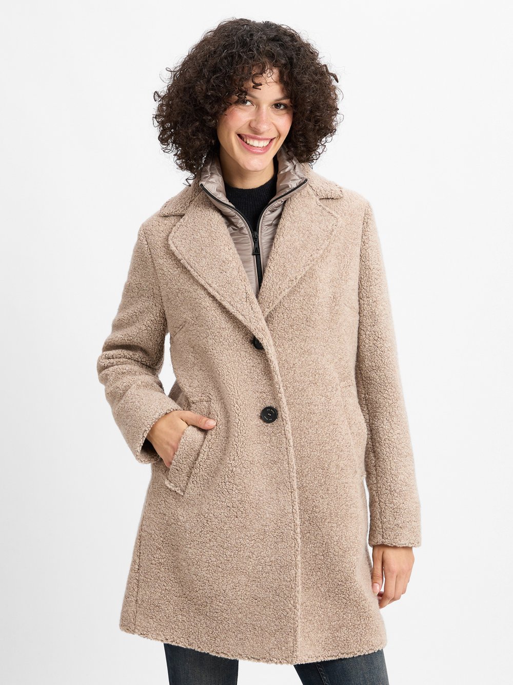 Gil Bret Mantel mit Wollanteil Damen Wolle beige, 42