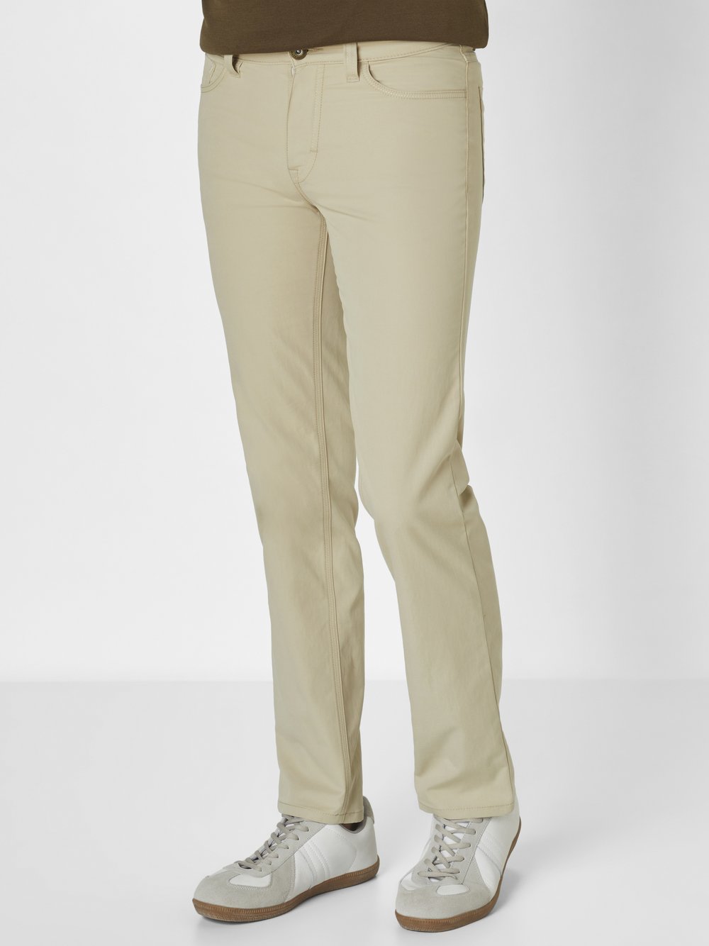 Paddock`s 5-Pocket Hose Herren Baumwolle beige, 33-32