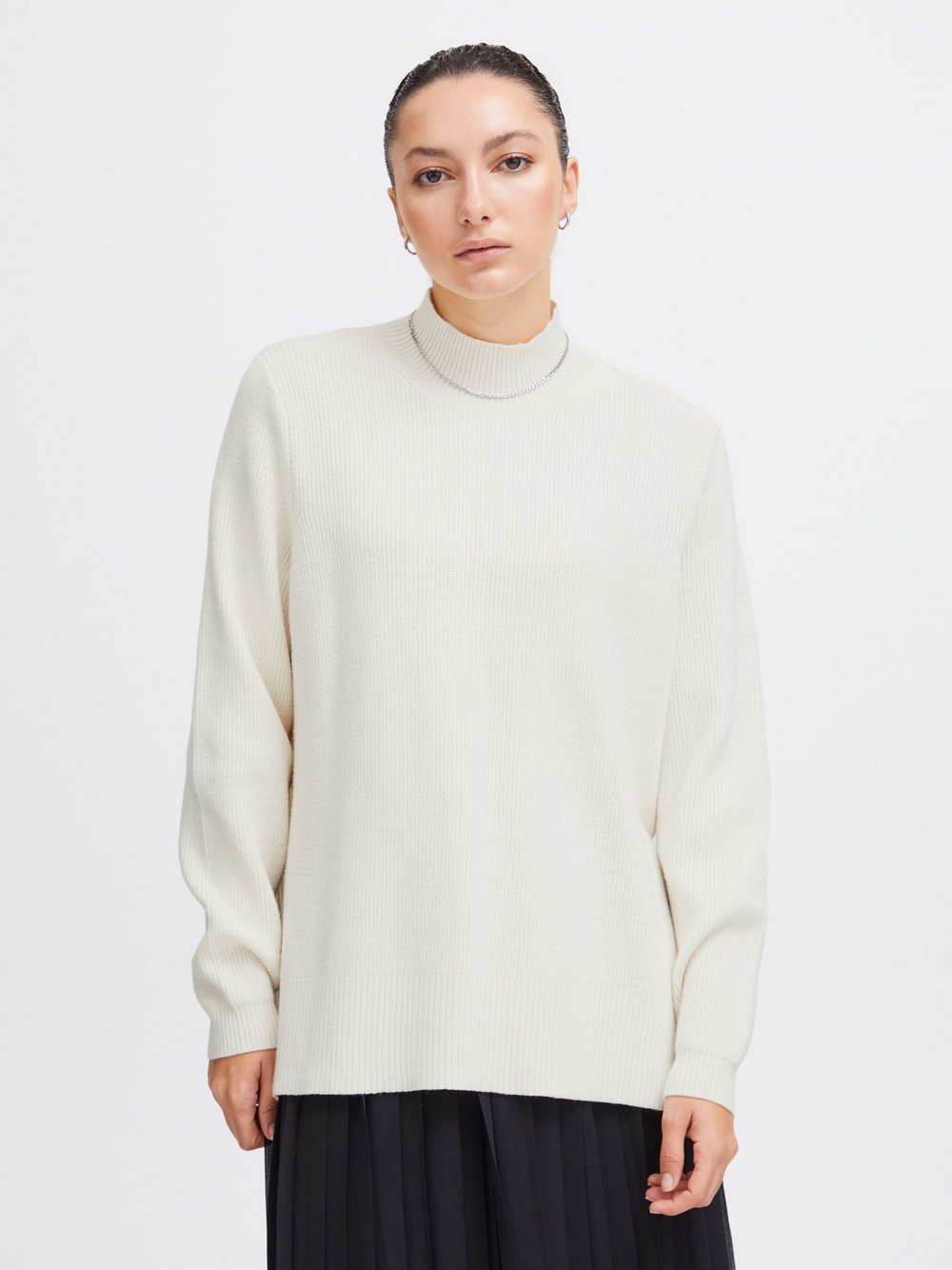 Ichi Strickpullover Damen weiß, L