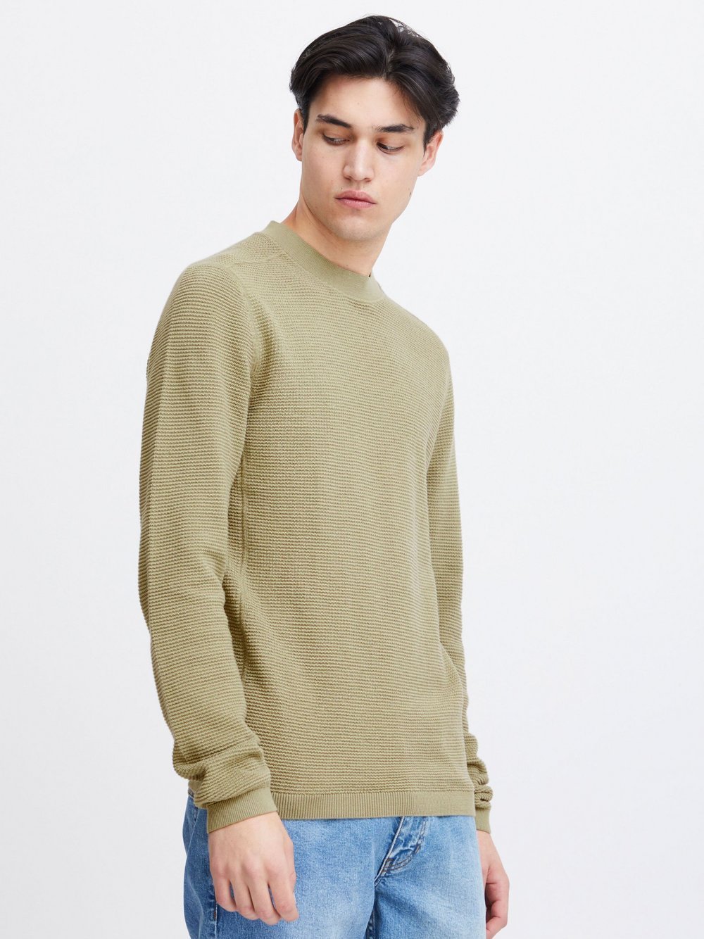 CASUAL FRIDAY Strickpullover Herren Baumwolle grün, L