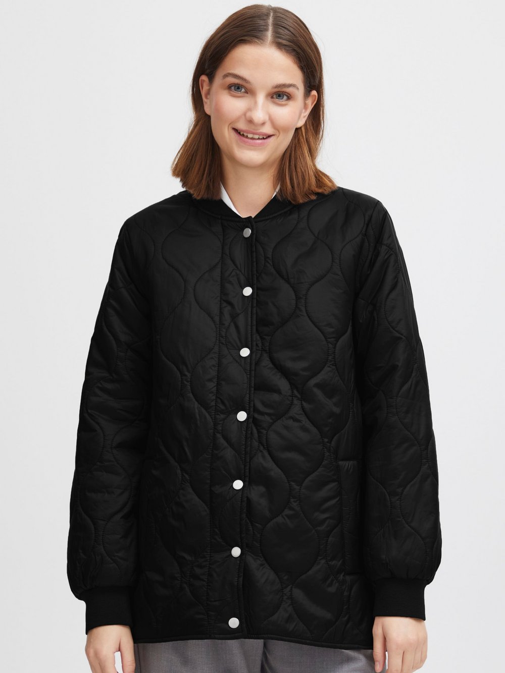 B.Young Jacke Damen schwarz strukturiert, 36