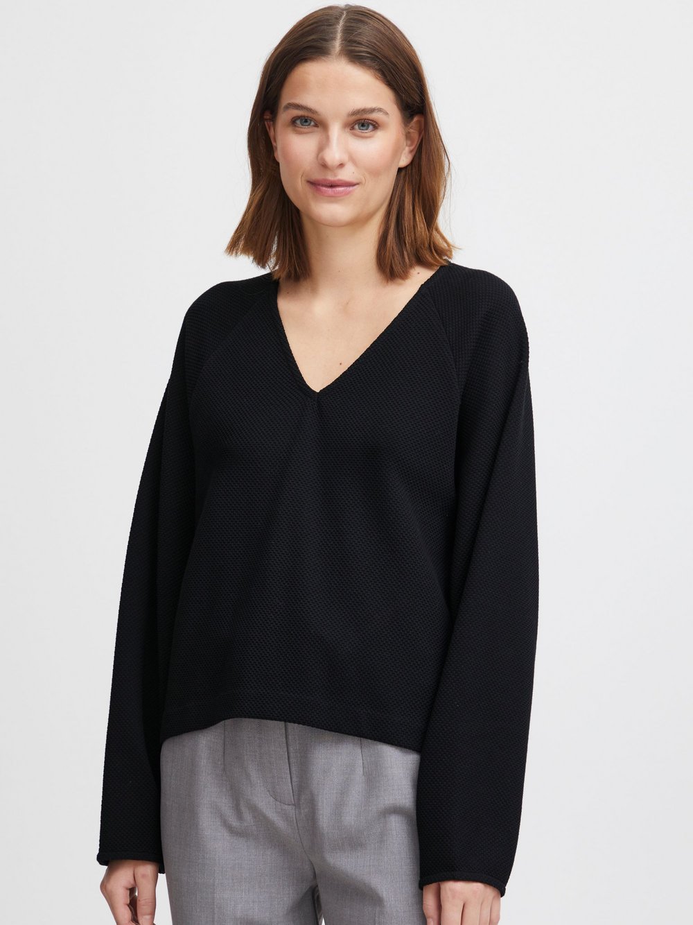 B.Young Pullover Damen Baumwolle schwarz, XS