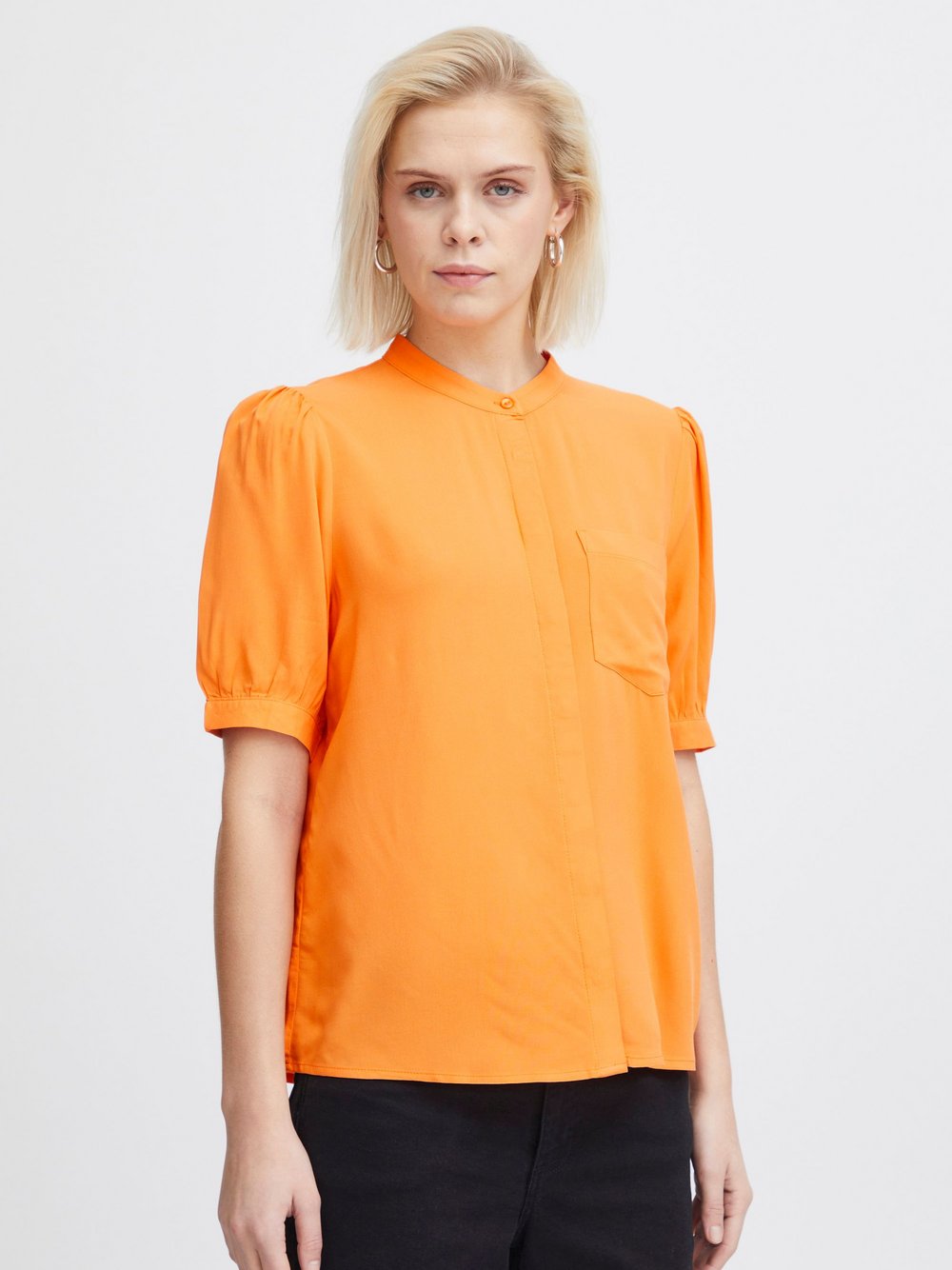 Ichi Shirttop Damen Viskose orange, 42